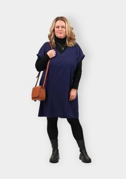 Beispielkleid Winter Papierschnittmuster - Kleid Easy Damen von Fadenkäfer